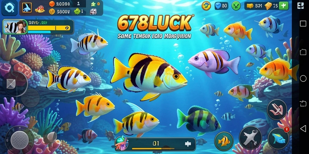 Gameplay seru dalam 678LUCK saat menembak ikan.