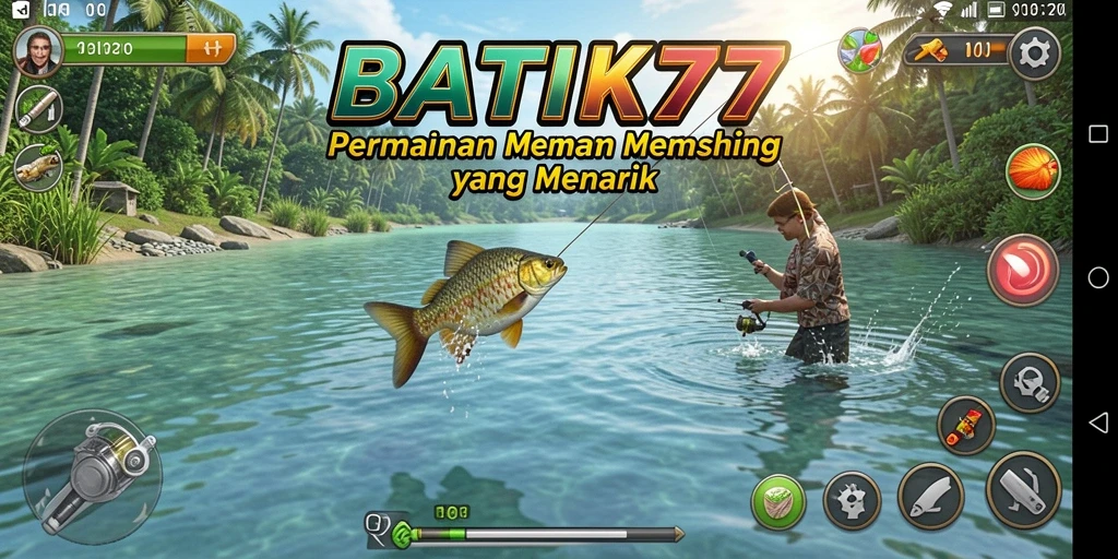 Tangkapan ikan besar dalam gameplay yang seru.