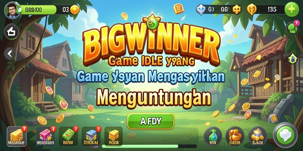 Tampilan gameplay <strong>BIGWINNER</strong> yang seru dan mengasyikkan dalam suasana Idle.