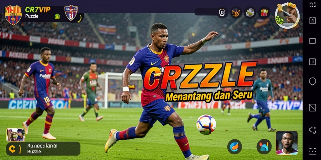 Tampilan menarik dari gameplay Puzzle di CR7VIP.