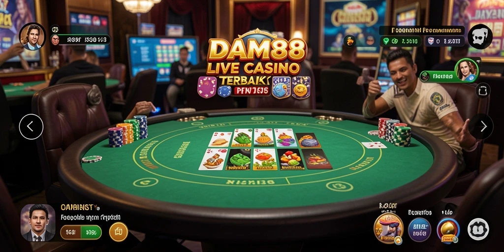 Tampilan gameplay Live Casino yang menarik dan interaktif.