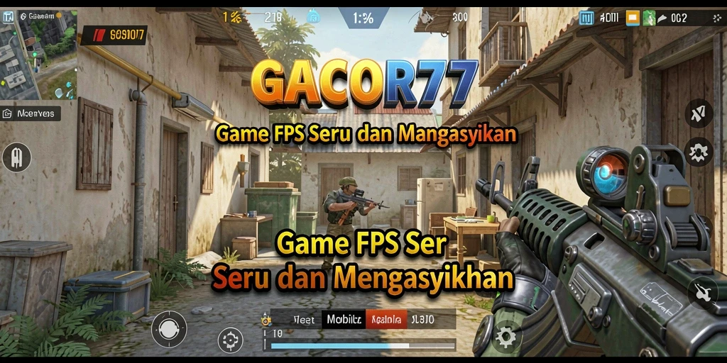 Tangkapan layar GACOR77 menampilkan aksi tembak-menembak yang seru di medan perang.