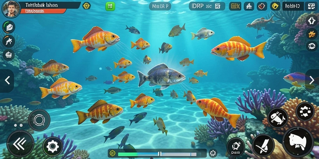 Tampilan gameplay menarik dari game Tembak Ikan IDRRP.