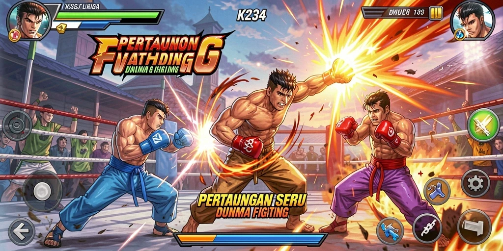 Tampilan screenshot K234 menampilkan aksi pertarungan yang mendebarkan.