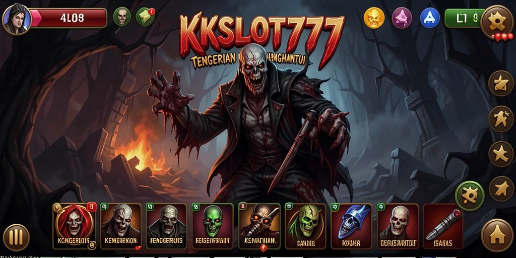 Tampilan gameplay KKSLOT777 yang mencekam dan menakutkan.