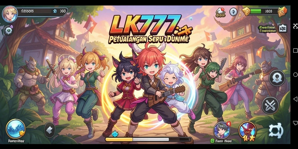 Screenshot LK777 menampilkan aksi seru dalam petualangan Anime.