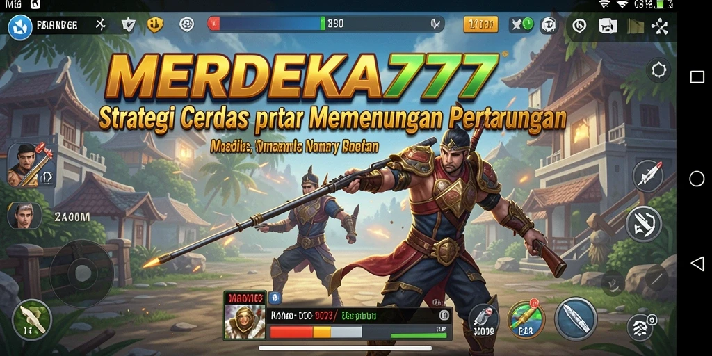 Tampilan gameplay yang menegangkan dari <strong>MERDEKA777</strong> dalam aksi strategi.