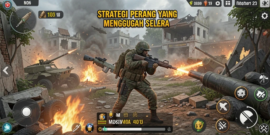 Tampilan gameplay N06 yang strategis dan menantang.