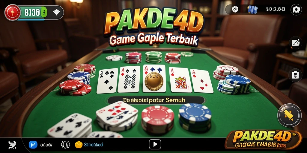 Screenshot PAKDE4D menampilkan aksi seru saat bermain Gaple.