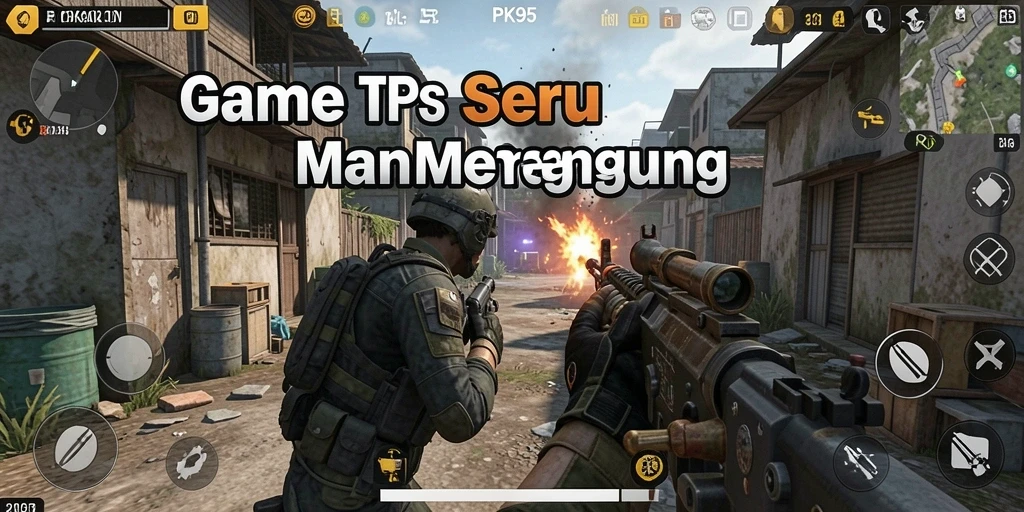 Tampilan screenshot dari gameplay seru PK95 di TPS.