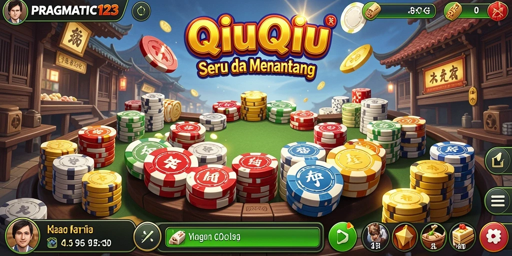 Tampilan gameplay seru dalam PRAGMATIC123 saat bermain QiuQiu.