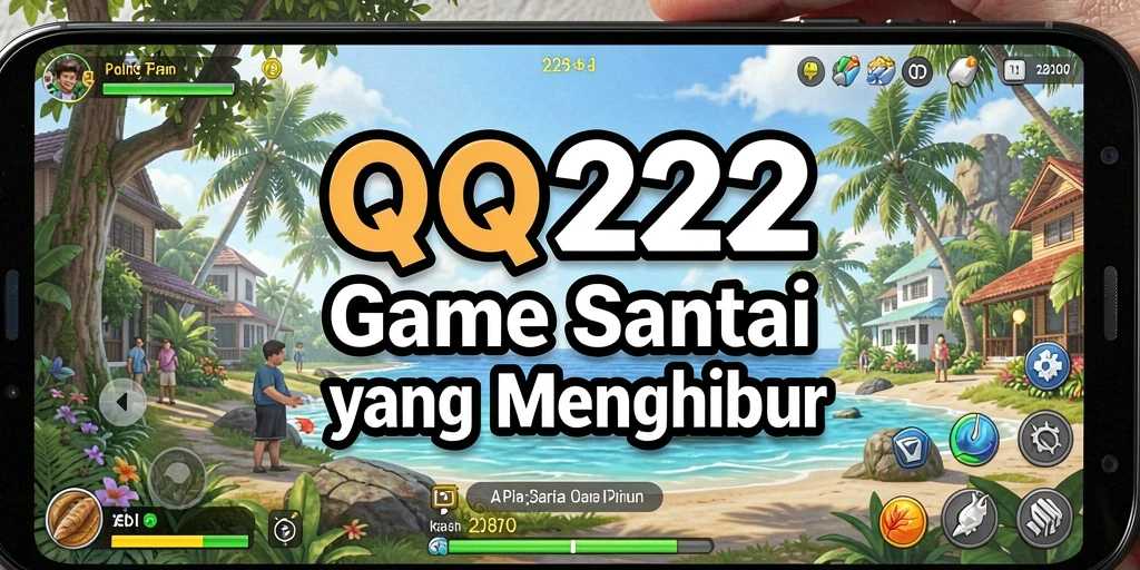 Tampilan gameplay seru dari QQ222 yang penuh warna.