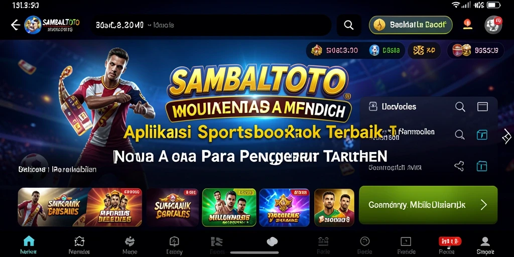 Screenshot utama SAMBALTOTO menampilkan pengalaman taruhan olahraga yang menarik.