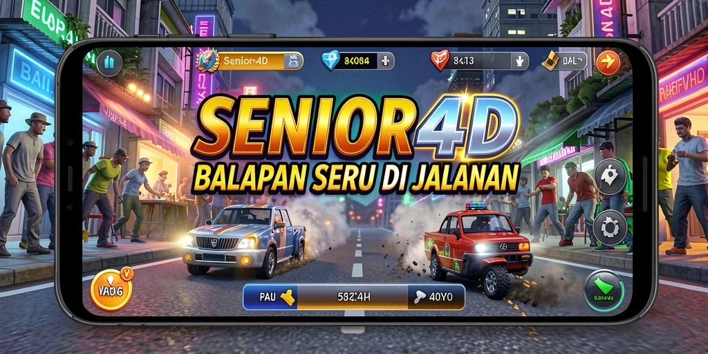 Tampilkan aksi balapan mendebarkan dalam SENIOR4D.