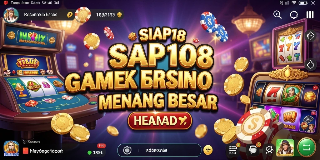 Tampilan gameplay SIAP108 dengan berbagai pilihan permainan Kasino.
