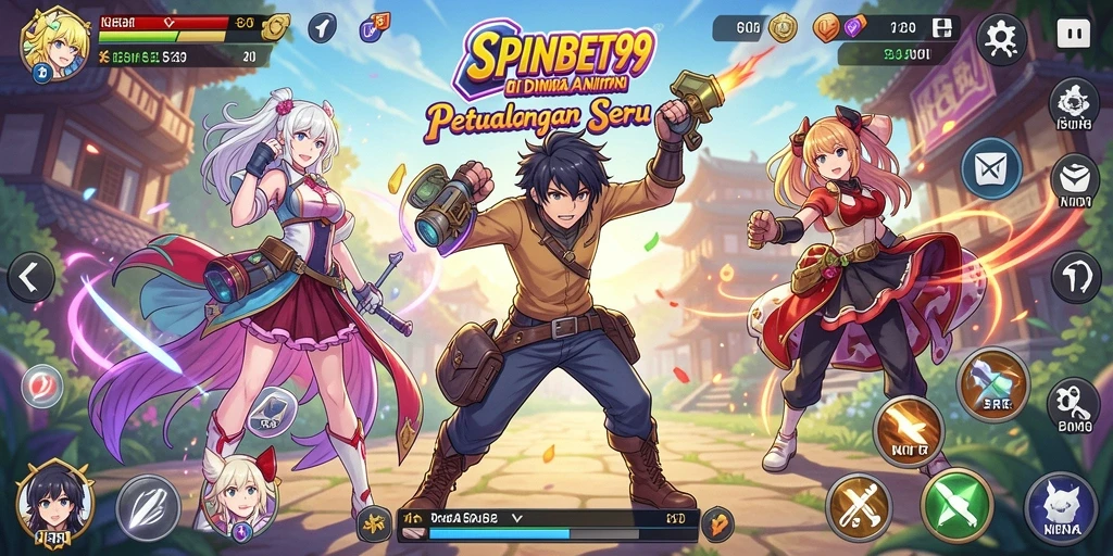 Tampilan gameplay SPINBET99 dengan karakter Anime yang menarik.