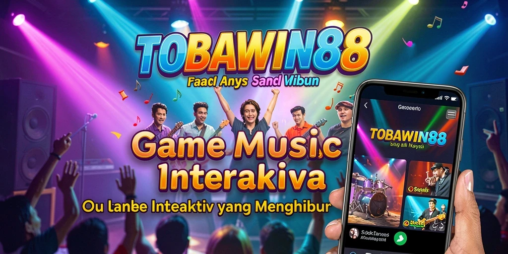 Tampilan gameplay TOBAWIN88 dengan alat musik interaktif.