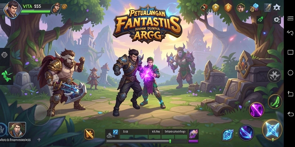 Tampilan utama gameplay <strong>VITA555</strong> menampilkan aksi pertempuran yang intens dan grafik menawan.