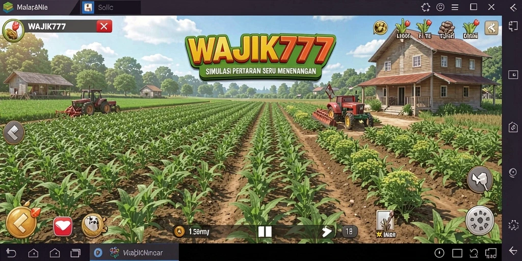 Gameplay menarik dari WAJIK777 yang menunjukkan petani mengelola lahan.