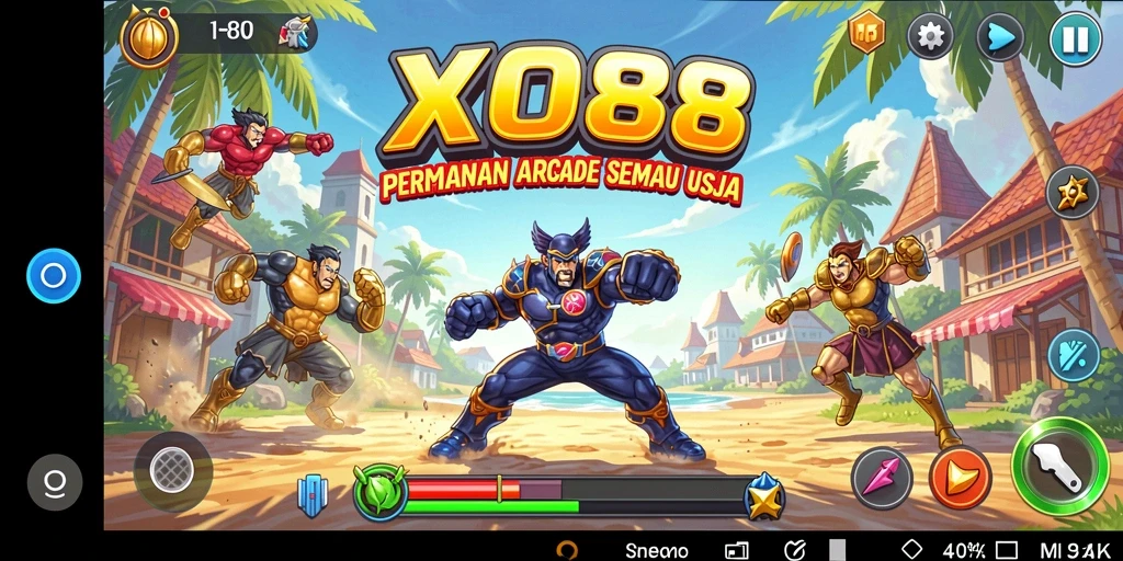 Tampilan gameplay X88 yang penuh aksi dan keseruan.