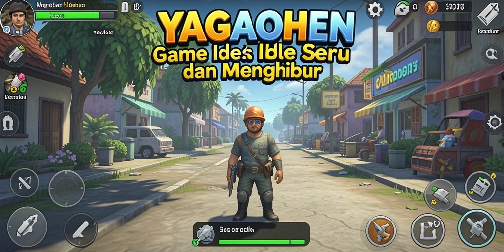 Screenshot gameplay YAGAOHEN yang penuh warna dan menarik.