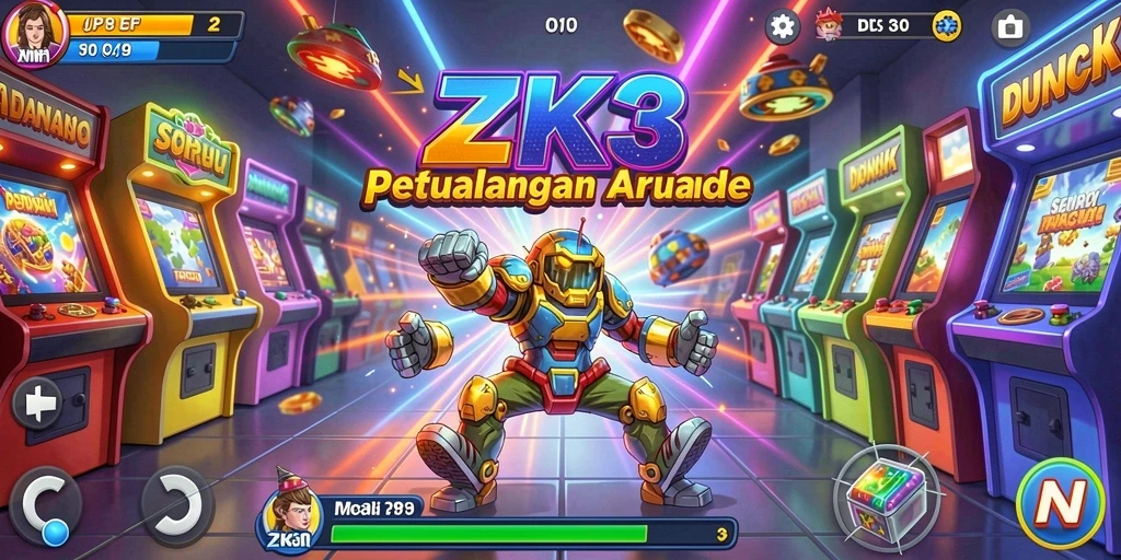 Gambaran gameplay ZK3 yang menegangkan dan penuh warna.
